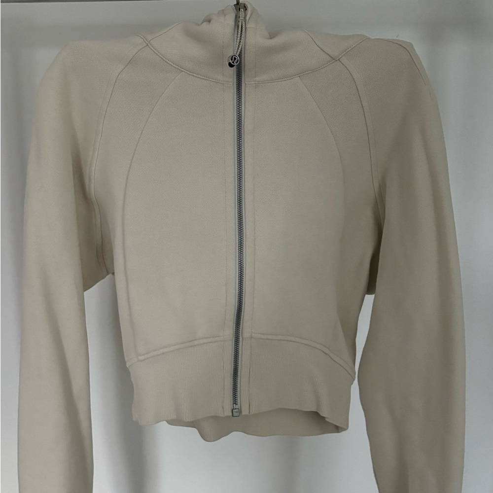 lululemon scuba full zip cropped hoodie